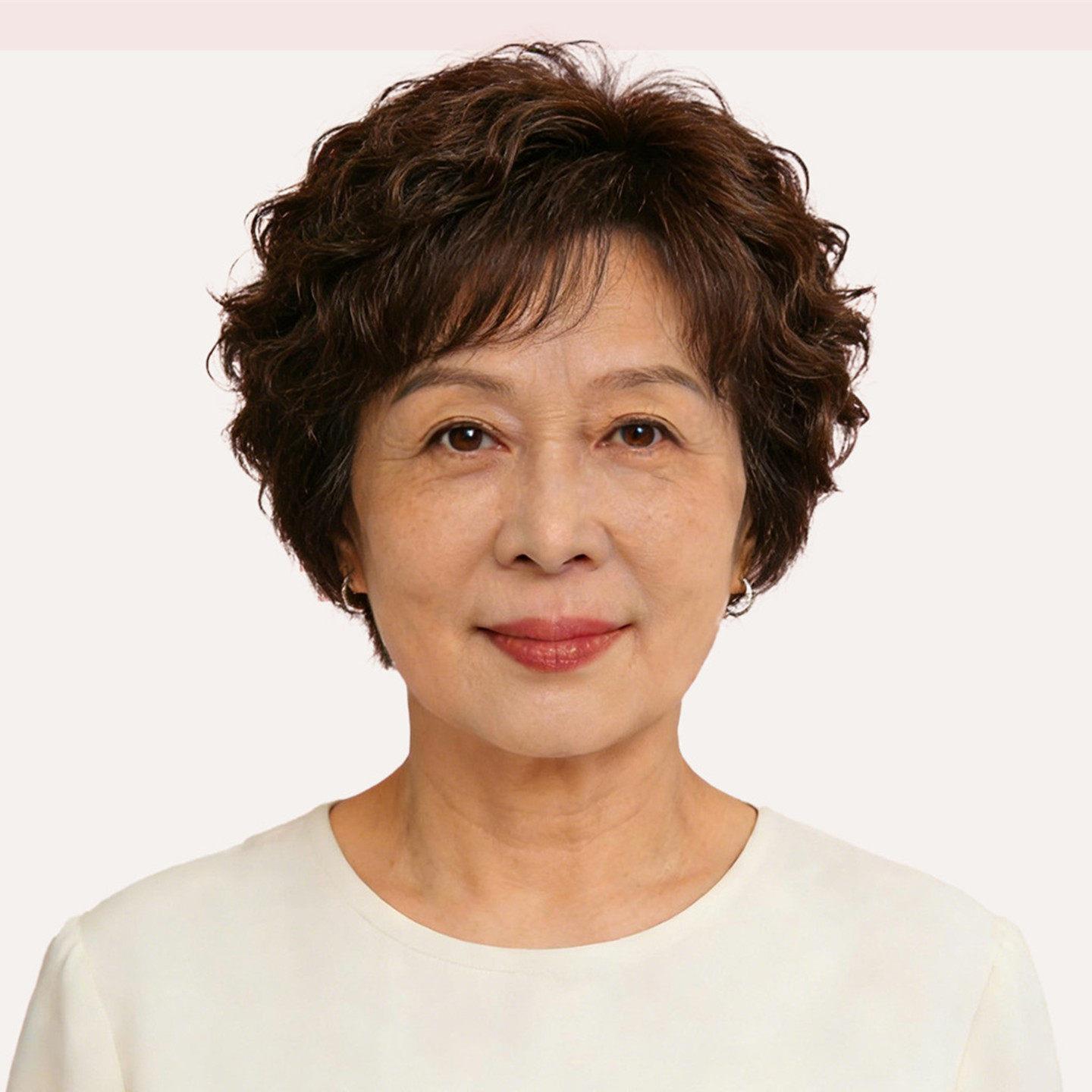 假发全头套女中老年女士妈妈短发造型全真自然真人发丝卷发假发套