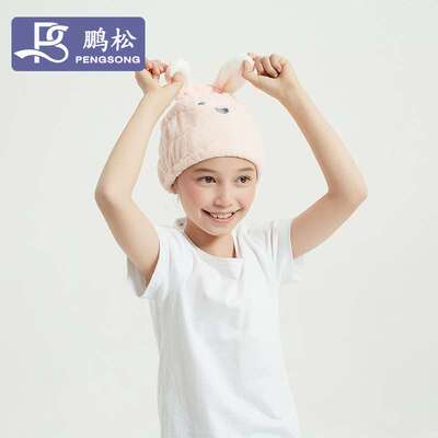 儿童干发帽双层可爱干发巾包头