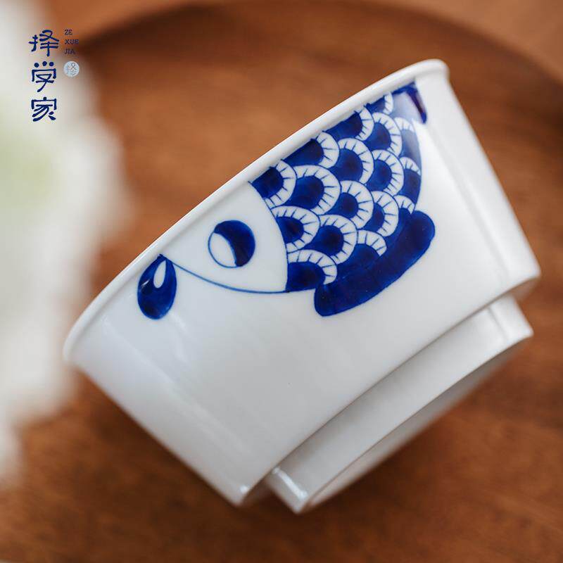 择学家2025新款特别好看的碗景德镇陶瓷饭碗高温釉下彩餐具碗家用