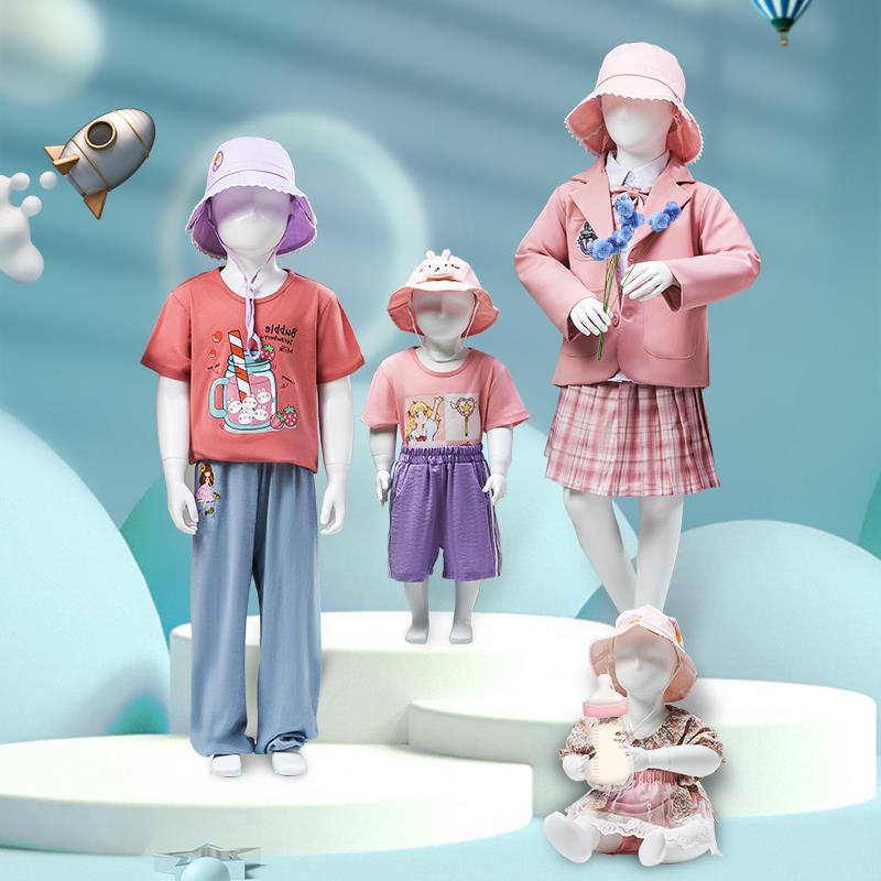 儿童模特道具全身童装服装店小孩小童婴儿衣服展示架人台模特架子