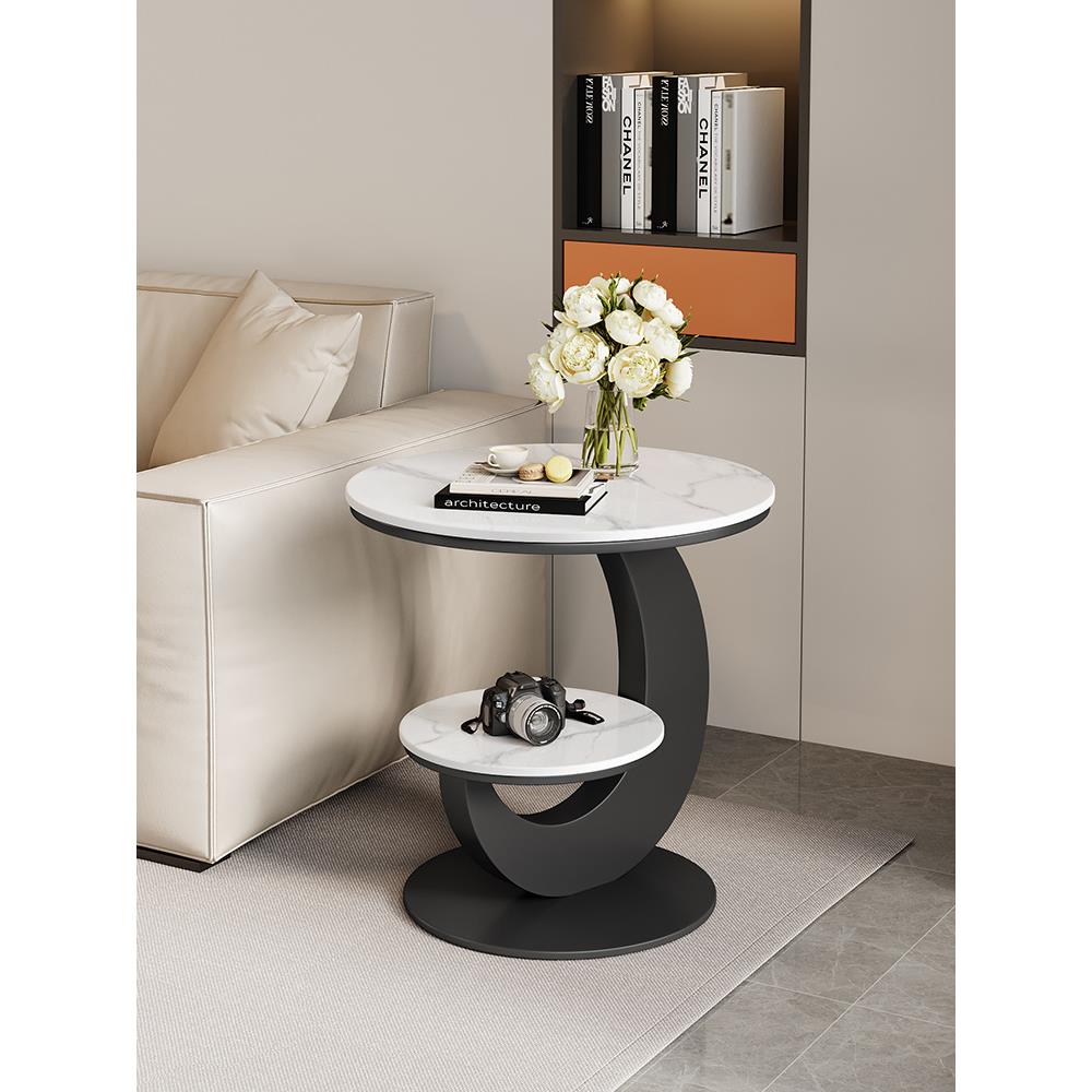 客厅沙发岩板边几小桌子网红边桌床边小茶几简约现代创意置物桌