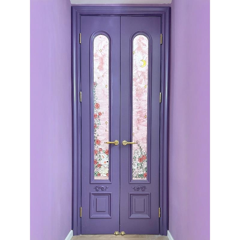 双开门小门洞房门卧室1米室内门中古网红平开门小户型极窄对开门