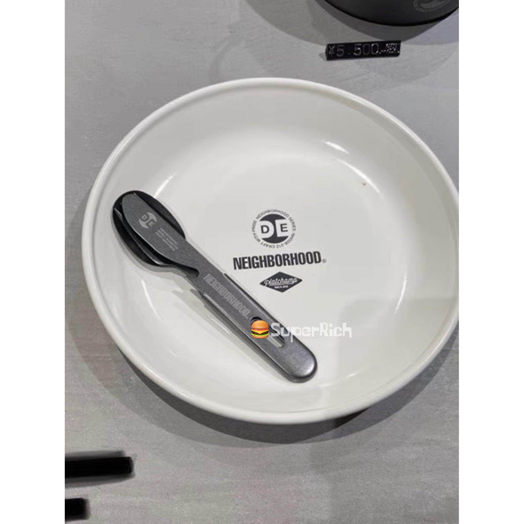 包邮nbhd户外露营黑化风做旧黑复古餐具刀叉勺组合不锈钢耐用便携