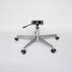 602 椅子配件五星脚转椅底座铝合金脚架脚轮加厚电脑椅子底盘平脚