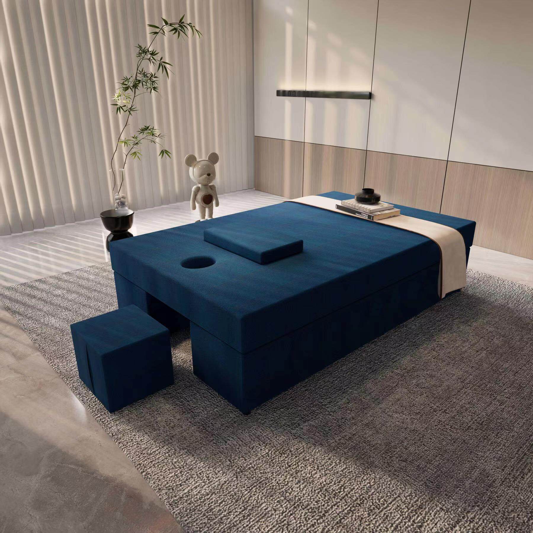 电动泰式按摩床SPA床实木中医理疗床推拿松骨加宽一体式足浴沐足