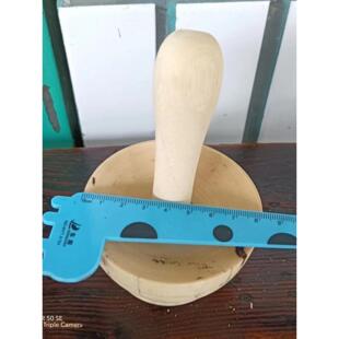 南岳胡椒碾子胡椒压子胡椒器老式手动木质碾碎器研磨器家用厨房