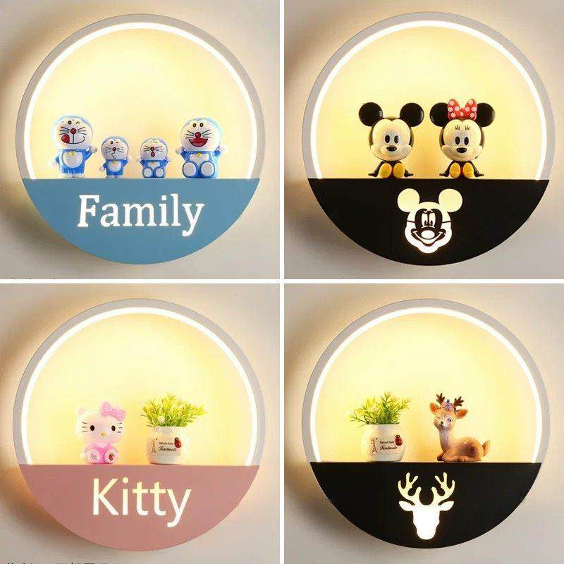 壁灯卧室床头灯墙灯现代简约创意温馨楼梯壁灯北欧儿童房网红壁灯