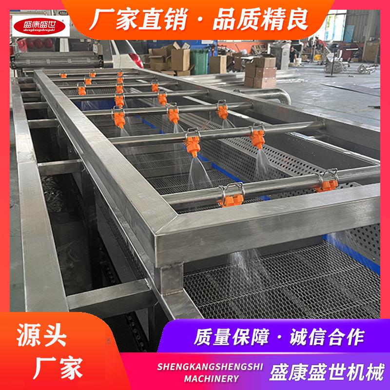 大姜大蒜清洗去皮设备 根茎类菜去泥清洗流水线 果蔬清洗机 盛康