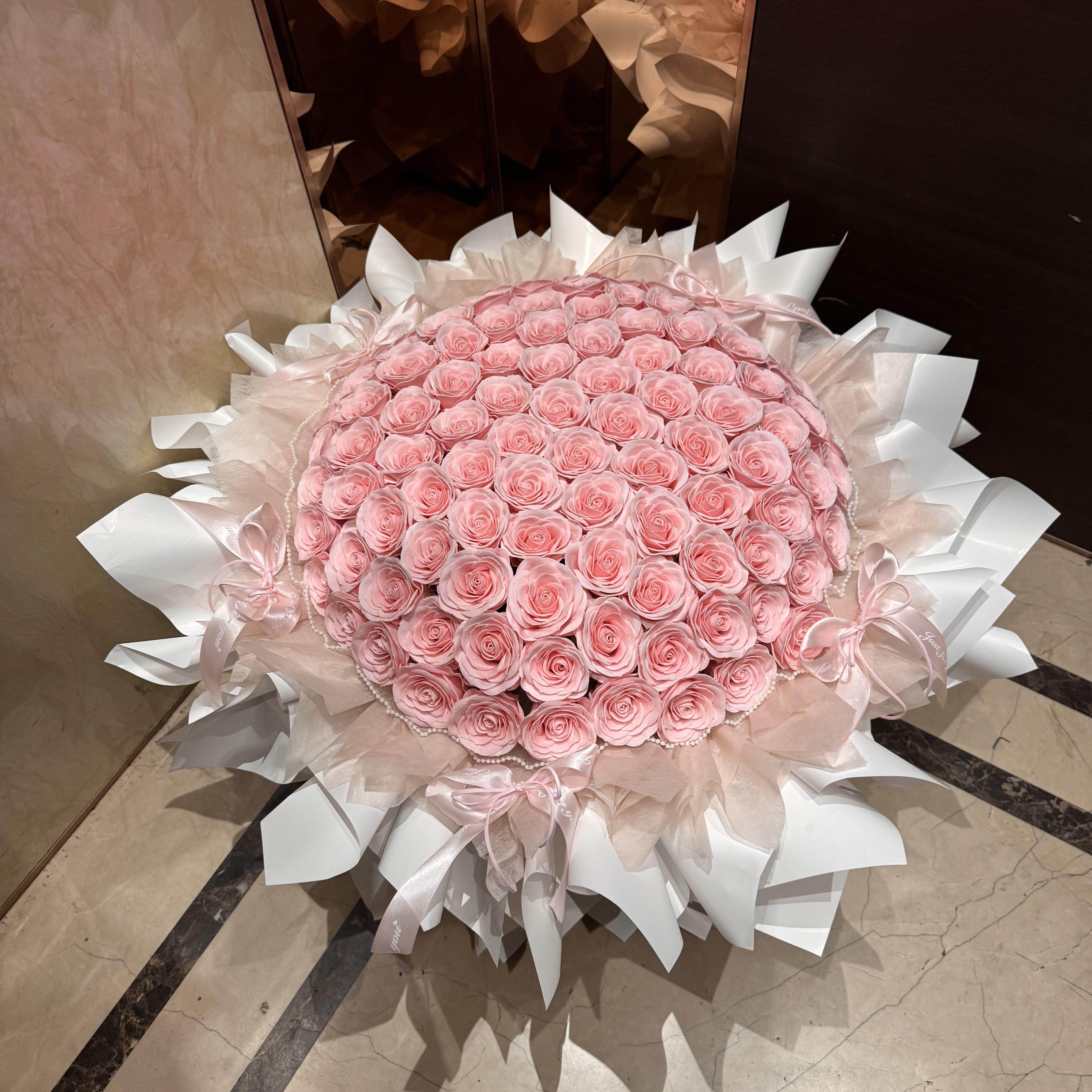 永生花彷真香皂花高级感ins尖尖角玫瑰花束送闺蜜女朋友生日礼物