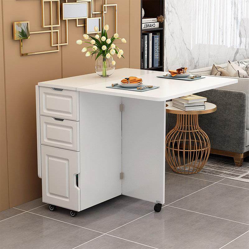 简约现代小户型伸缩折叠餐桌长方形移动厨房收纳柜简易饭桌椅组合,住宅家具,折叠桌,淘宝优惠券,粉丝福利购,淘宝优惠卷