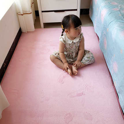 毛垫床边小房间满少女床下地毯地爬行家用铺儿R童短卧室可爱垫子