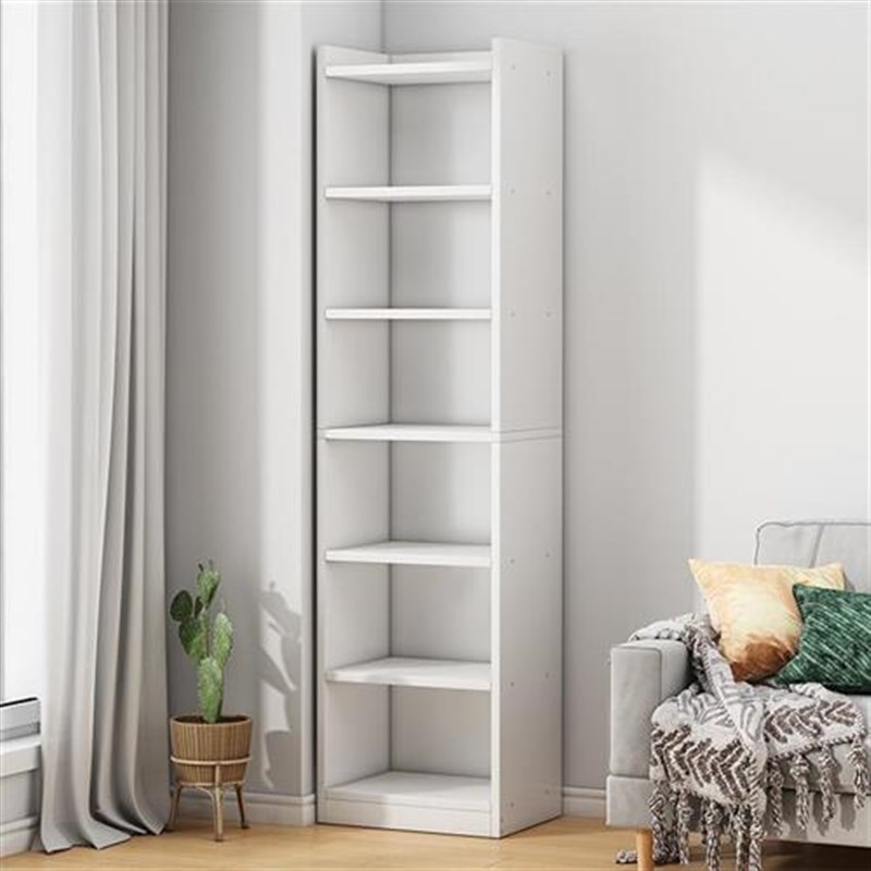 窄缝小书架置物架落地简易家用多C层客厅柜子储物柜书柜靠墙边收