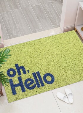 生活予你现代简约入户门pvcy防滑垫家用客厅玄关刮泥蹭土丝圈地垫