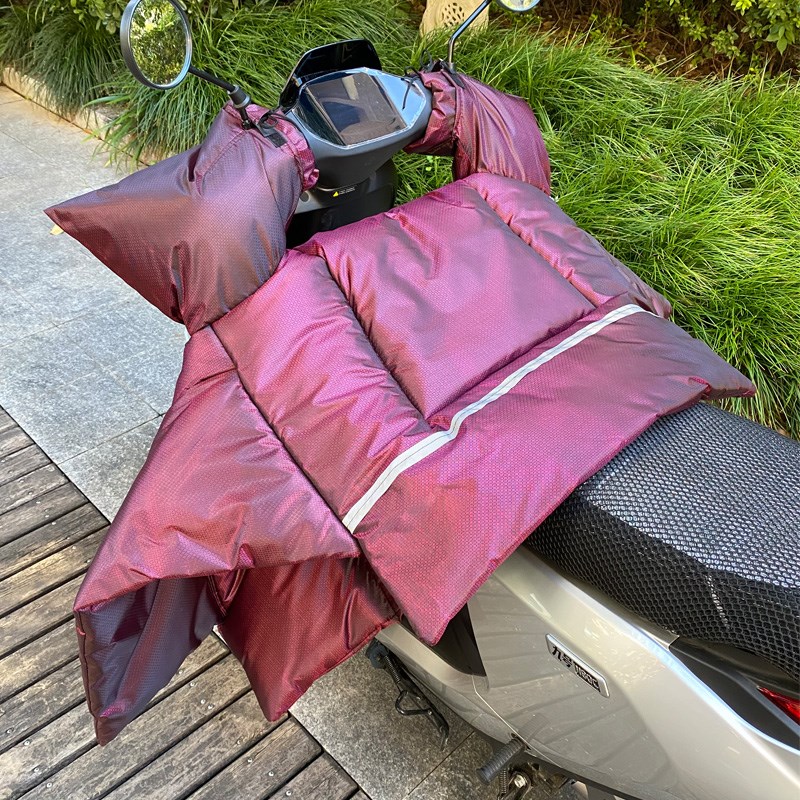 电动车挡风被冬季l加绒防寒防水电瓶摩托车加宽加厚保暖防风罩秋