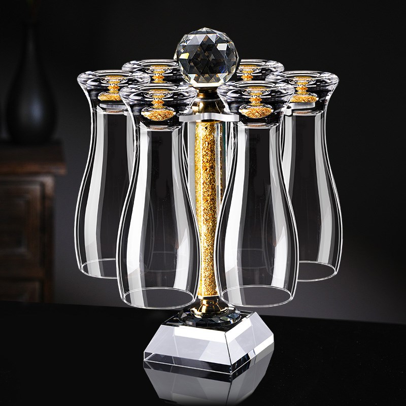 金箔啤酒杯大f容量家用高档轻奢精酿水晶玻璃高级感创意扎啤杯套