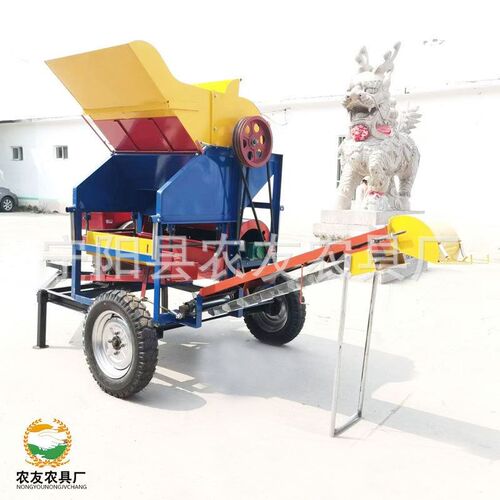 花生摘果机干湿两用自动装y袋采摘收货400型秧果分离机