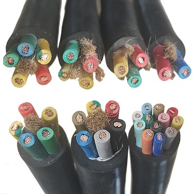 橡胶电缆线YZW软线2 3 4 5 t6 7 8 10 16芯0.75 1 1.5 2.5平方电