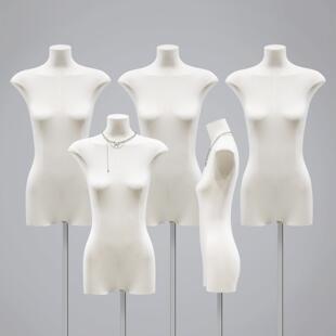 韩版扁身服装店半身人台假人橱窗平胸模特道具女装模特展示架全身
