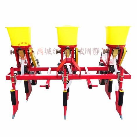 3行玉米播种机农业机械悬浮式大豆黄豆播种机中耕施肥机