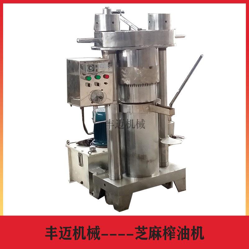 商用立式芝麻榨油机液压花生榨油设备自动过滤摆摊用榨油机