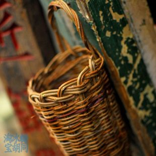 筷子笼 纯手工山里老人手工编小篮子 工具盒 荆条榆条桃条编制