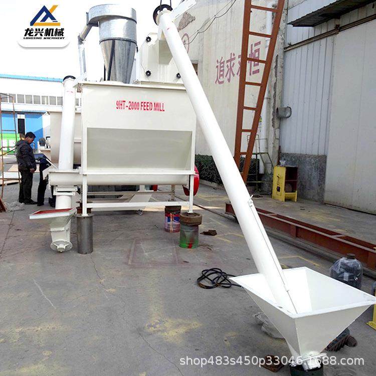 卧式成套机组待混仓作用调节下料速度匀速喂料不堵料时产2-4吨