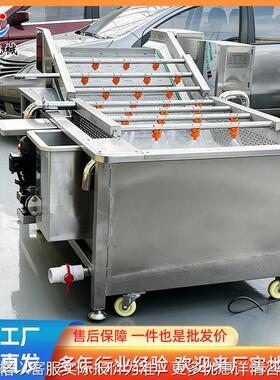 天冬天麻连续压清洗机 材清洗去泥机 小型翻筐气泡清洗机