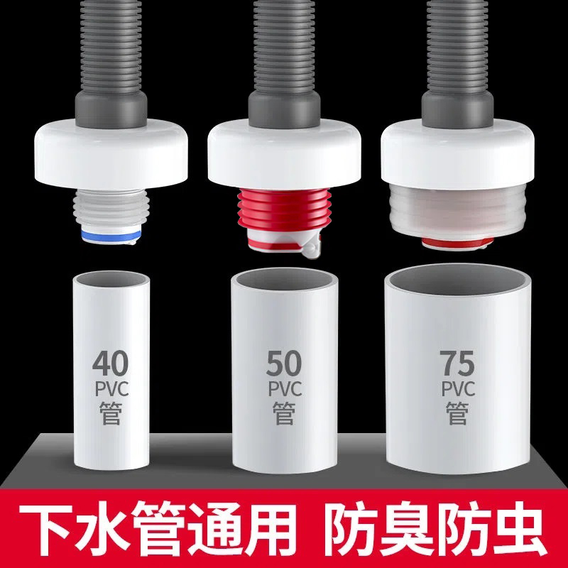 面盆硅胶下水管道塞头洗手盆墙排B洗衣机排水管厨房防臭密封圈神