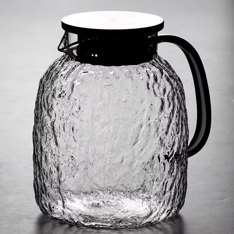 冷水壶玻璃耐高温夏季家用大容量凉水杯泡茶壶套装耐热扎壶开水瓶