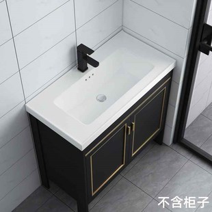 宽40cm台盆洗脸盆洗手盆柜盆浴室柜一体高温烧制Q陶瓷盆面盆宽35c