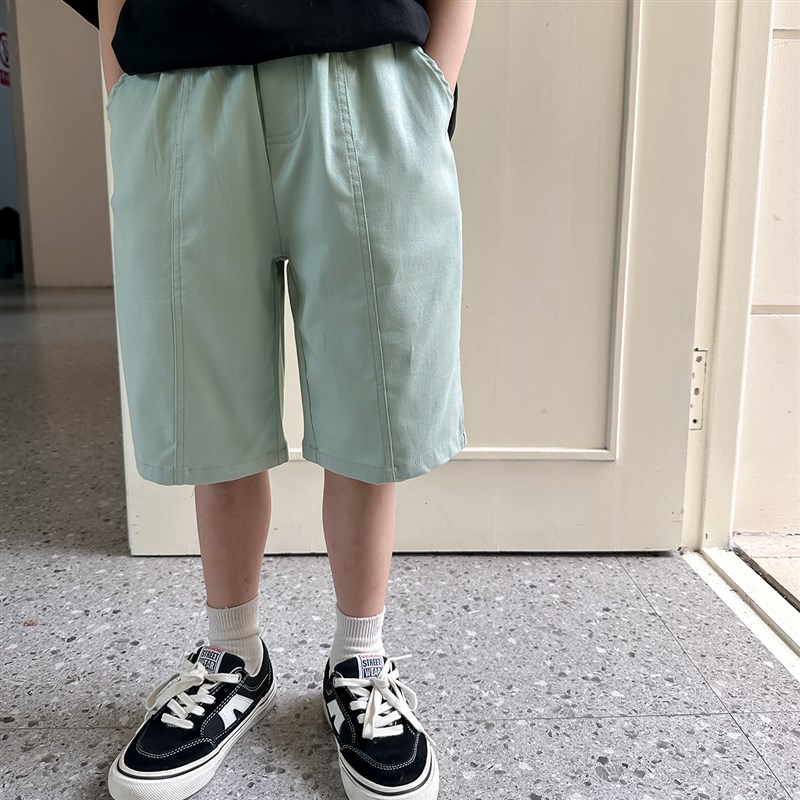 虾酱麻麻男童裤子夏季2025新款宝宝G薄款宽松休闲儿童装运动短裤