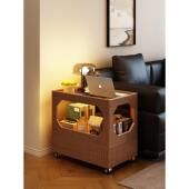 实木沙发边几可移动茶几小推车边柜客厅茶桌小户型家用卧室床边柜