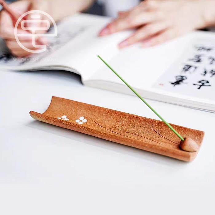 【日本•信乐烧】日本进口陶瓷信乐烧线香盘香托托盘底座香插线香,家居饰品,香托/香盘/香座/香插,淘宝优惠券,粉丝福利购,淘宝优惠卷