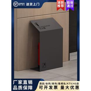 不锈钢灭火器箱2只装 4公斤放置架消防5公斤干粉专用箱商铺收纳盒