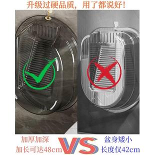 大号洗衣盆方形搓衣板一体阳台家用带搓板学生宿舍塑料加厚搓衣盆