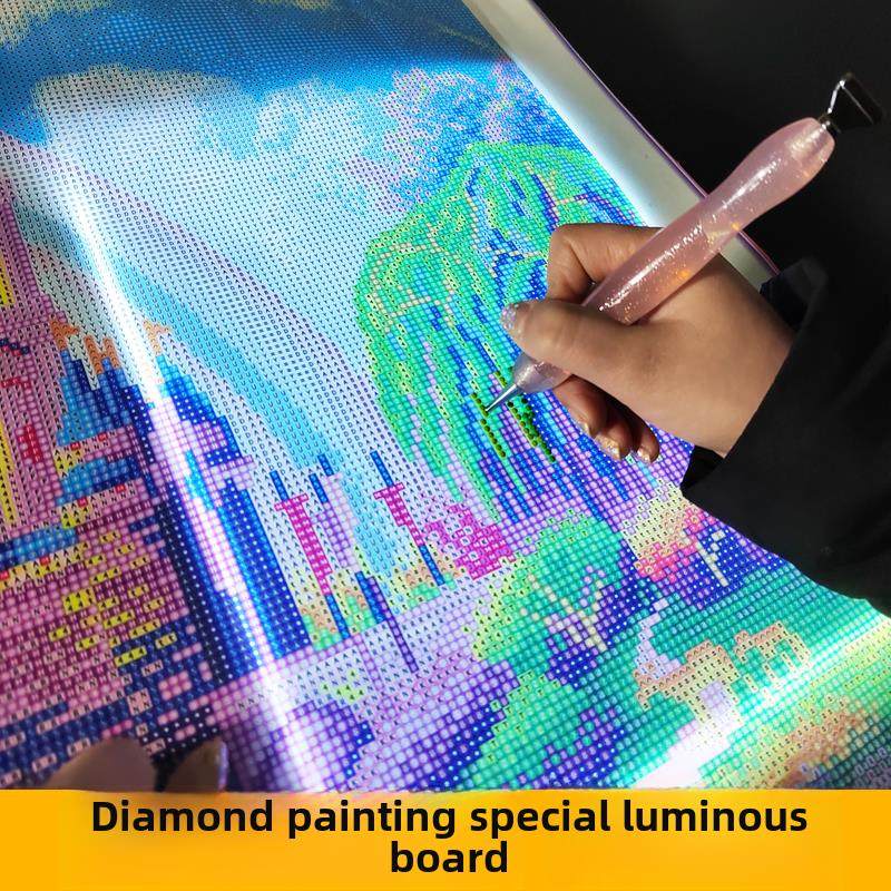2025新款钻石画工具点钻神器LED灯板绘画临摹台拷贝台A3A4发光板