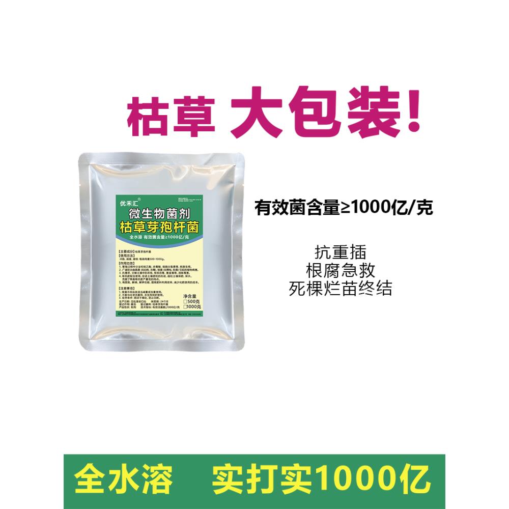千亿枯草芽孢杆菌高含量微生物菌剂全水溶速溶菌肥果树蔬菜花卉