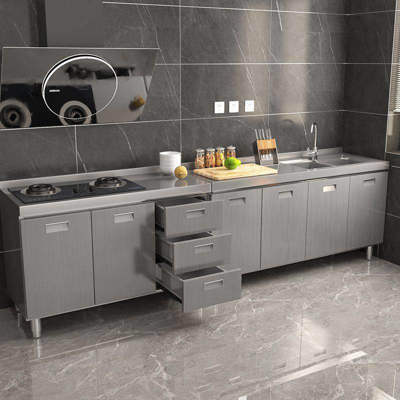 304整体不锈钢厨房橱柜特厚简易碗柜灶台一体农村储物家用小户型,住宅家具,餐边柜,淘宝优惠券,粉丝福利购,淘宝优惠卷