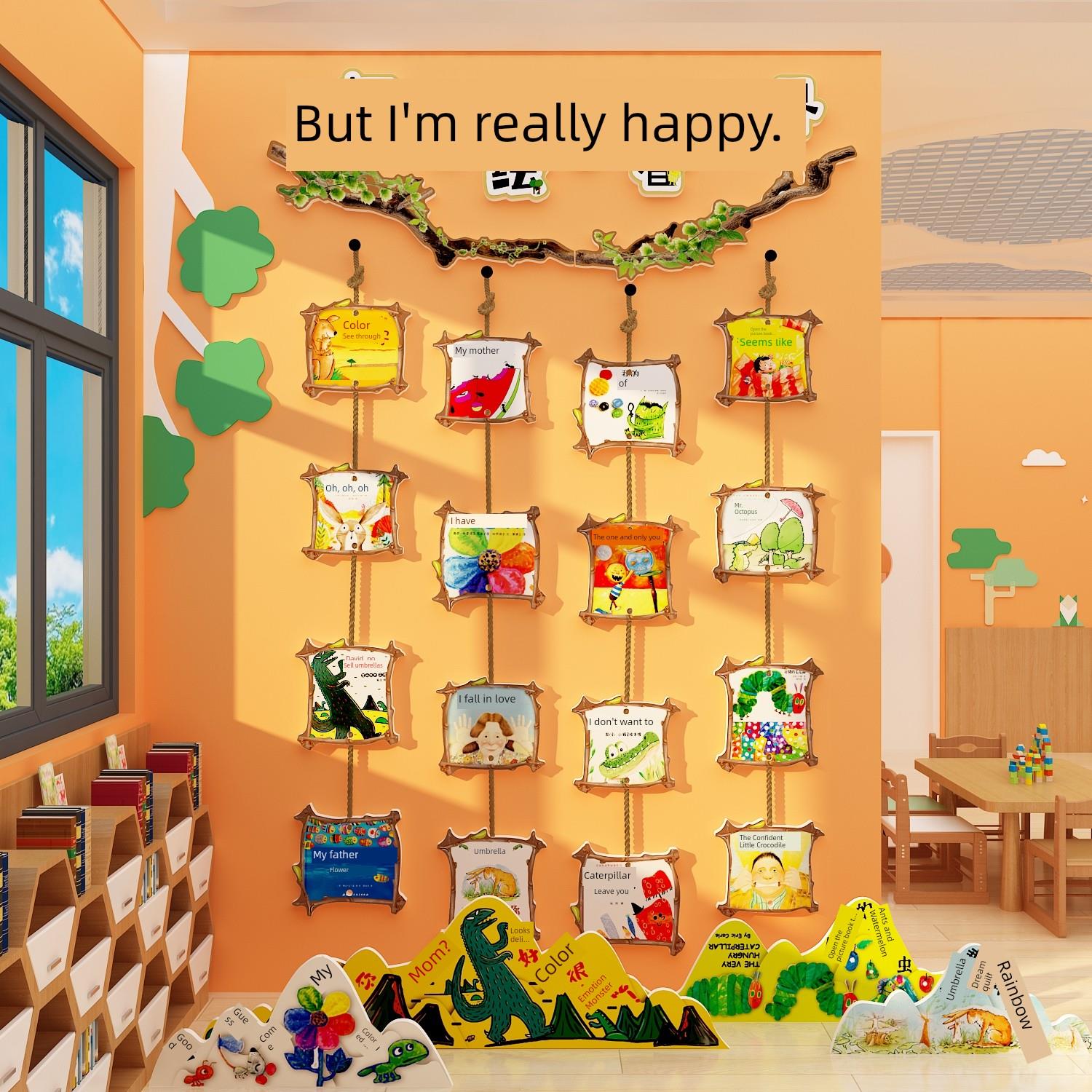 书角布置幼儿园绘本图书馆环境创作素材阅读区幼儿班教室墙面文化