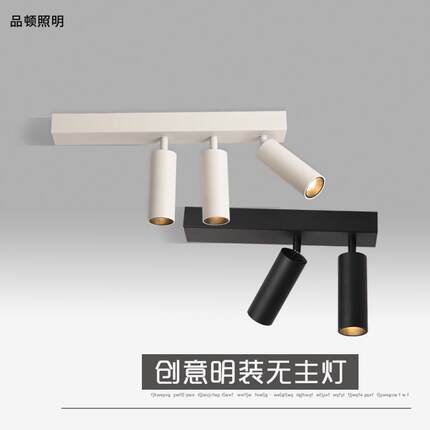 LED明装射灯背景墙天花灯北欧双头三头走廊玄关吸顶家用走廊过道