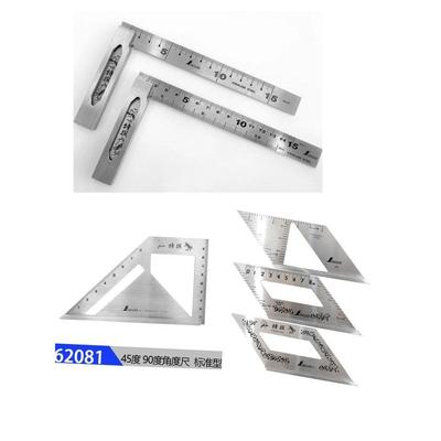 日本亲和高精度宽座90度不锈钢角度尺45度直角尺多功能木工过线尺