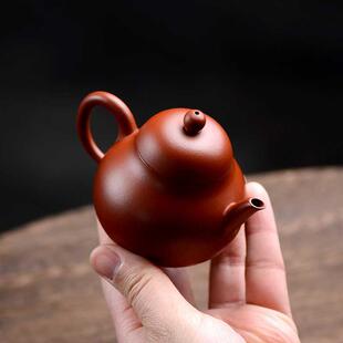 26X8家用小泡茶壶功夫茶具孟臣紫砂壶纯全手工原矿朱泥高梨形壶12