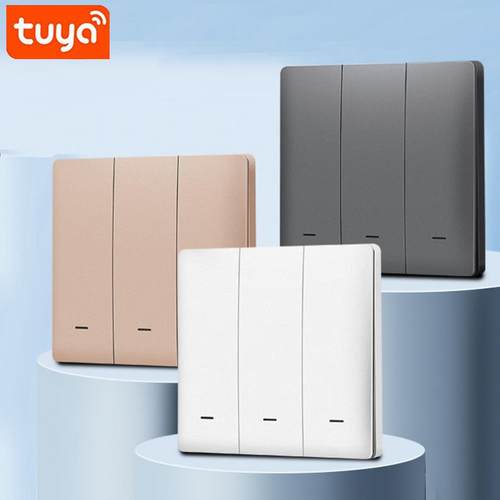 涂鸦智能开关ZigBee零火翘板按键手机远程控制智能语音场景面板