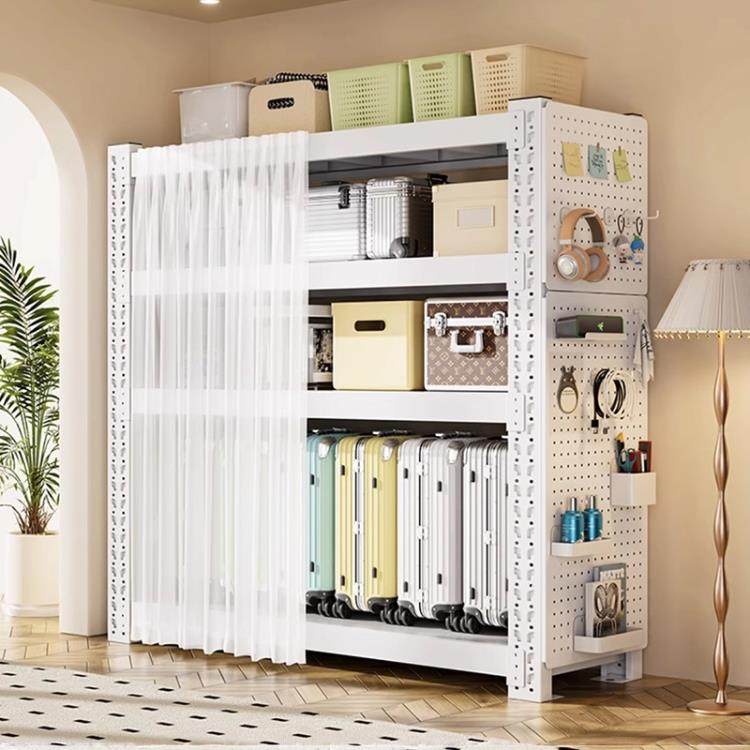 德国货架置物架多层家用行李箱落地洞洞板收纳架一体靠墙储物架子,商业/办公家具,仓储货架,淘宝优惠券,粉丝福利购,淘宝优惠卷