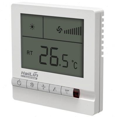 海林HL108FCV2 中央空调控制面板温控器风机盘管液晶开关面板四管