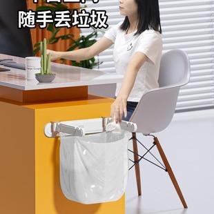 桌面可折叠小垃圾桶小号桌上垃圾架垃圾袋支架家用餐桌迷你收纳桶