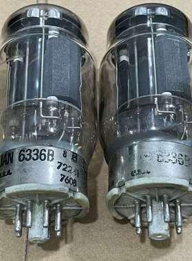 @美国 6336B 电子管一对，军版 三云母、铁座双圆环。管议价