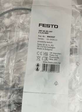 议价正品费斯托 8065027 SMT-8G-NS-24