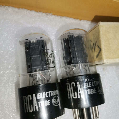 6SN7GT电子管美国RC A制造。测试指标平衡配对仔细议价