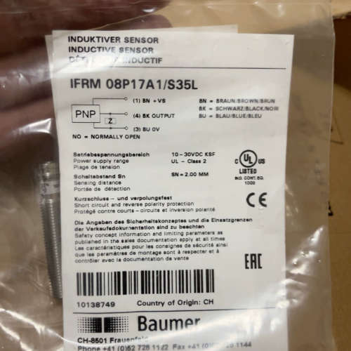 议价IFRM 08P17A1/S35L堡盟Baumer传感器。全
